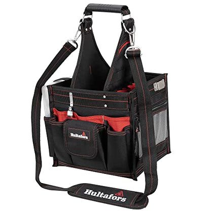 Hultafors Work Gear HT5582 Electrical/Maintenance Tool Carrier, 23 Pockets, Heavy Duty Ballistic Polyester Tool Bag