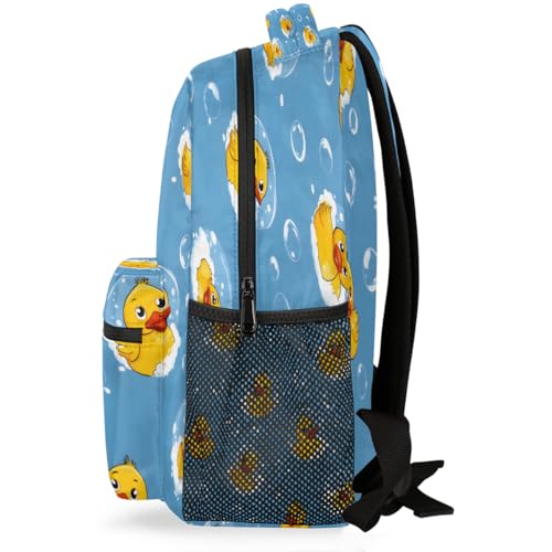 Duck Kids Backpack for Girl Boy Waterproof Kids Back Pack | Animal Cute School Bookbag fit Women Men Lightweight Rucksack Casual Daypack Carry On Bag for Work Hiking Camping Gym Travel - color: Animal Duck Cute