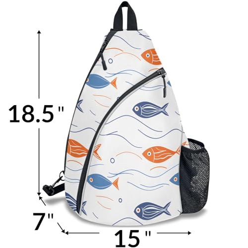 Pickleball Bag for Women Men Adjustable Crossbody Sling Backpack Hold Pickleball Paddle Water Bottle - color: Multicolor 8