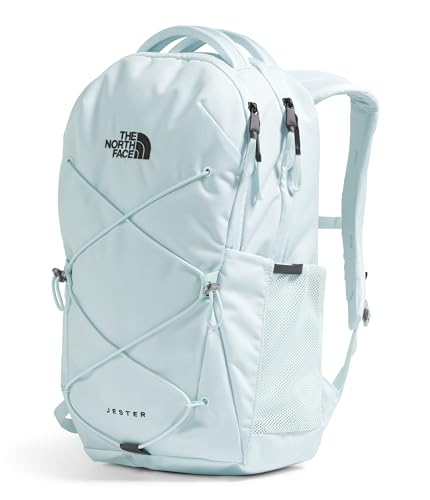 The North Face Women's Jester Everyday Laptop Backpack - Commuter Travel Bag, Laptop Sleeve, Water-Repellent, Ice Blue/TNF Black, One Size - color: Ice Blue/Tnf Black