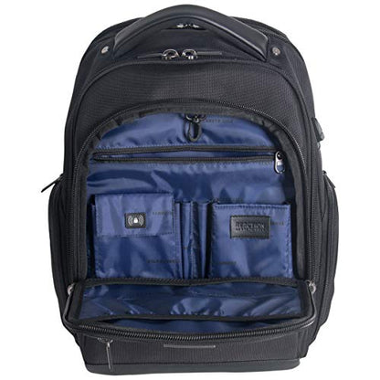 Kenneth Cole Reaction ProTec Travel Business Backpack 17" Laptop Computer TSA Checkpoint-Friendly Bookbag With USB Port, Black - style: Backpack