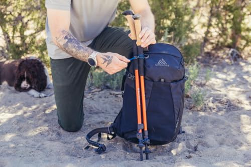 Gregory Kiro 24L Day Hiking Backpack, Cloud Control Hipbelt, Built-In Hydration Attachment and Sleeve (Reservoir Not Included), One Size Fits All, Legion Blue - color: Blue, style: 24l