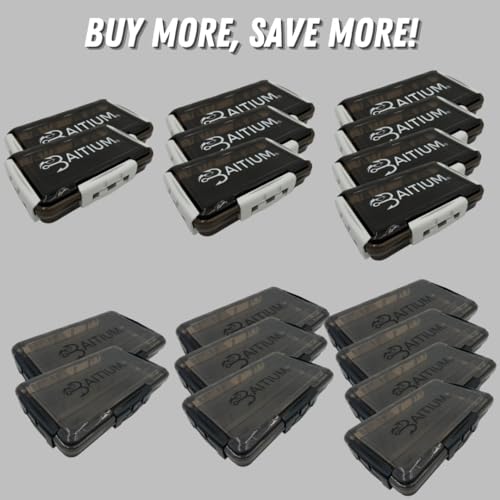 Baitium XTRAseal Waterproof Fishing Tackle Box Organizer, Tackle Boxes With Dividers, Tacklebox for Fishing, 3600 3700 Tackle Tray, Fishing Gear - size: 3700 (14" x 8.9" x 2.1")