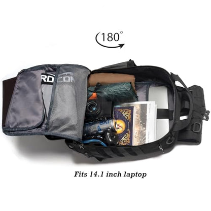 NICGID Sling Bags Chest Shoulder Backpacks, 13.3'' 14.1'' 15.6''Laptop Backpack Crossbody Messenger Bag Travel Outdoor (Black-059, 14.1 Inch) - color: Black-059, size: 14.1 inch