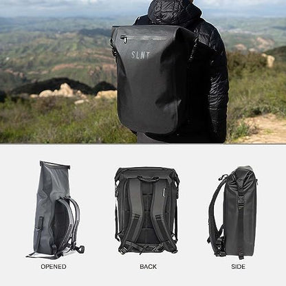 Silent Pocket SLNT Faraday Waterproof Backpack Signal Blocking Dry Bag Protects Against Identity Theft for Work, Travel, Hiking - Blocks RFID, WiFi, Bluetooth, NFC, Cellular, GPS, EMF - size: 20L