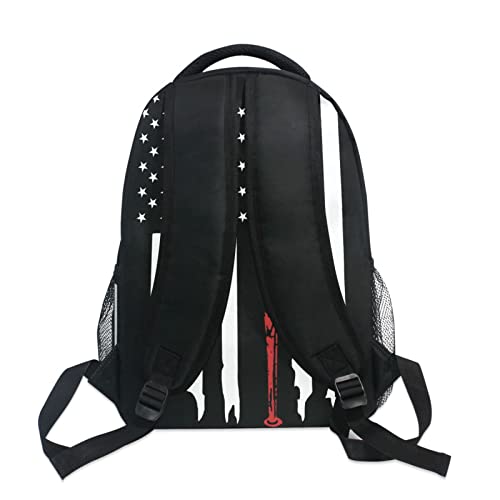 Miaoquhe America Flag Baseball Backpack for Boys Girls School Teenages, Casual School Bookbag Travel Laptop Daypack,Shoulder bags for Travel Hiking Camping - color: Baseball