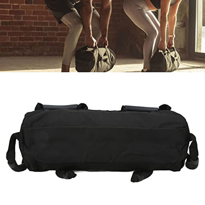 Adjustable Weight Sandbag for Workout, Weightlifting Sandbag with 6 Handles, Heavy Duty Training Sandbag Made of 900D Oxford Cloth, Perfect for Home Gym Fitness and Outdoor Exercis