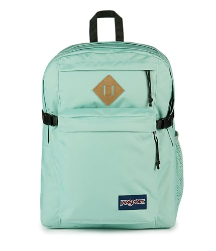 JanSport Main Campus Backpack - Travel or Work Backpack with 15-Inch Laptop Sleeve and Dual Water Bottle Pockets, Faded Sage - color: Faded Sage