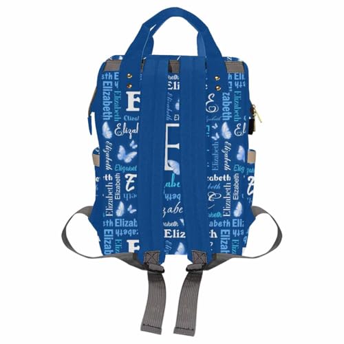 MyPupSocks Custom Diaper Bag, Customized Diaper Backpack Personalized Mummy Nursing Baby Bags Fashion Shoulders Bag Casual Daypack Travel Bag for Mom Girls Mother's Day - color: Color 13