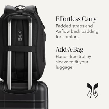 SwissGear Hybrid 30L Travel Backpack, Fits 15 inch Laptop, Men's and Women's, Black - color: Black, size: 30L
