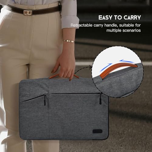 17.3 inch Laptop Sleeve Case for HP 17.3 Laptop, Pavilion 17, Envy 17, PROBOOK 17, Dell Inspiron 17, Lenovo Ideapad 17.3, Acer Aspire 17, ASUS VivoBook 17 Waterpoof Bag, Space Grey - color: Space Grey, size: 17-17.3 Inch