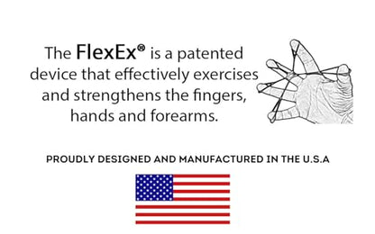 Patented Hand Exerciser - Original, Made In USA Hand Grip Strengthener, for Physical Therapy, Musicians and Athletes