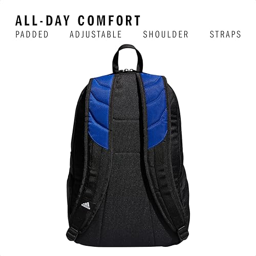 adidas Stadium 4 Soccer Backpack – Team Sports Bag with Ball Pocket, 36L - color: Royal Blue/3.0