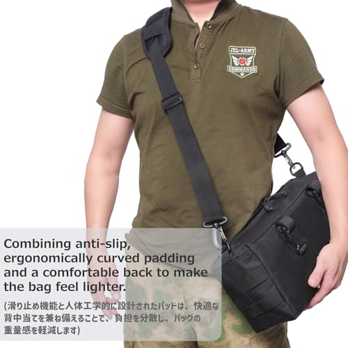 Azarxis Wide Replacement Shoulder Strap Adjustable Crossbody Canvas Webbing for Messenger Bag Laptop Computer Bag - color: #1 - Black