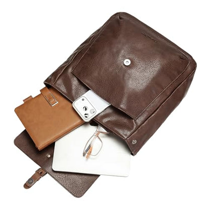 Montana West Backpack Purse for Women Casual Daypack Convertible Crossbody Backpack for Travel Work - color: Coffee
