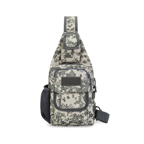 Sling Bag Crossbody Backpack for Men,Handiness Skiing Sling Bag, Lightweight Daypack for Hiking Travel (Camouflage 2) - color: Camouflage 2