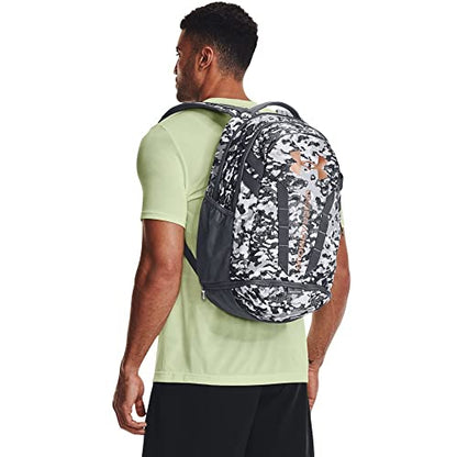 Under Armour Unisex Hustle 5.0 Backpack - color: (104) White / Pitch Gray / Metallic Light Copper