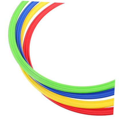 Hemoton 4pcs Agility Rings for Soccer Training Durable Plastic Speed Training Equipment for Enhanced Quickness and Reaction Football Drills