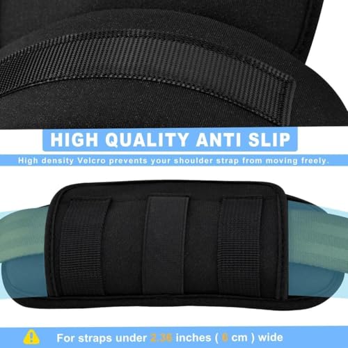 ZINZ 2-Pack Tactical Shoulder Pad, Ultra-Thick Comfort Cushion for Vest Straps, Backpacks, Breathable & Shock-Absorbing,Black - color: Black
