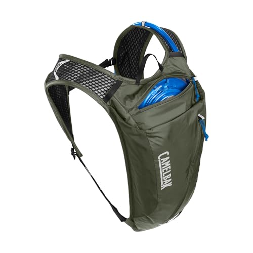CamelBak Rogue Light 7 Hydration Backpack with Crux Reservoir, Lightweight Ventilated Design for Biking and Hiking - color: Dusty Olive 2.0