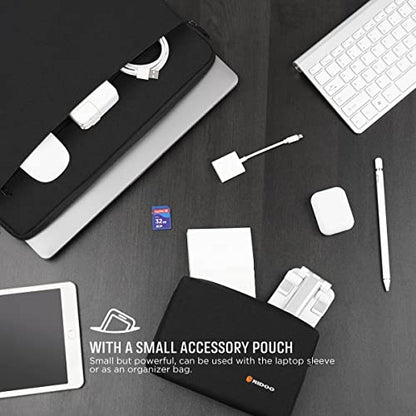 NIDOO Laptop Sleeve 14 inch Protective Case Computer Bag for Lenovo IdeaPad S540 / ThinkPad P40 Yoga X1 Carbon T495 / Acer Spin 514/15" Surface 3 4 / Dell Latitude 15 14 / HP Elitebook ASUS, Black - color: Black, size: 14 Inch