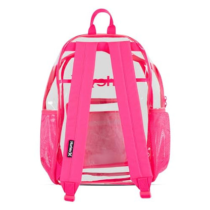 Clear Backpack - color: Hyper Pink