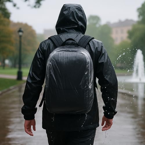 10 PCS Portable Elastic Waterproof Backpack Covers, 41L-50L Large Size Disposable Backpack Rain Cover Waterproof Outdoor Backpacks Pack Covers Protector Rain Cover for Camping Hiking Cycling Emergency