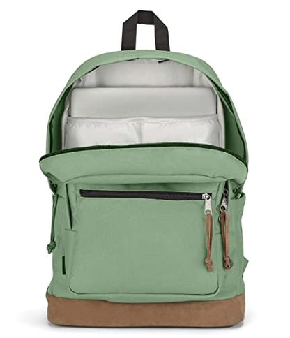 JanSport Right Pack Backpack - Durable Daypack with Padded 15" Laptop Sleeve, Spacious Main Compartment & Integrated Water Bottle Pocket - Loden Frost - color: Loden Frost