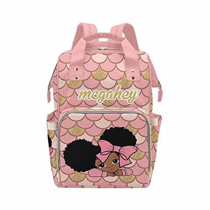 MyPupSocks Personalized Baby Backpack Diaper Bag with Name, Diaper Bag Custom with Name Custom Diaper Bags for Baby Boy, Nursing Baby Backpack for Boy Shower Gift - color: Multi 26