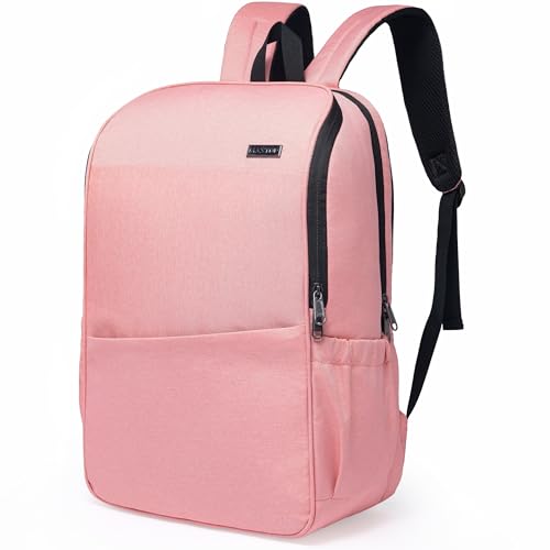 MAXTOP Deep Storage Laptop Backpack Business Anti-theft Backpacks[Water Resistant] College School Computer Bookbag Fits 17 Inch Laptop - color: Soft Pink, size: 17 inch, style: Daypack Backpacks