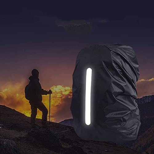 2 Pack Waterproof Rain Cover Backpack Rain Cover Waterproof Rucksack Cover with Reflective for Hiking Camping Traveling Cycling Anti-dust,Anti-Theft,Outdoor Activities(M (30-40L)