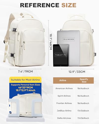 coofay Vacuum Backpack Travel with Pump Vacpack Backpack with Vacuum Seal Backpacks Traveling Backpacks Vacuum Compression Air Travel Bag Carry on Luggage - color: E-beige