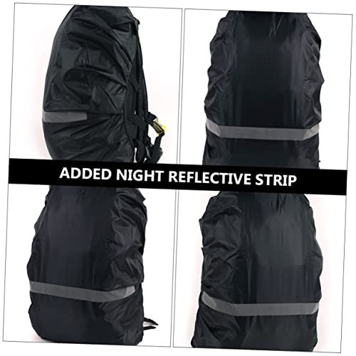 Toddmomy 2pcs Outdoor Backpack Rain Cover with Reflective Strip