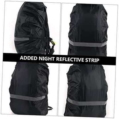 Toddmomy 2pcs Outdoor Backpack Rain Cover with Reflective Strip