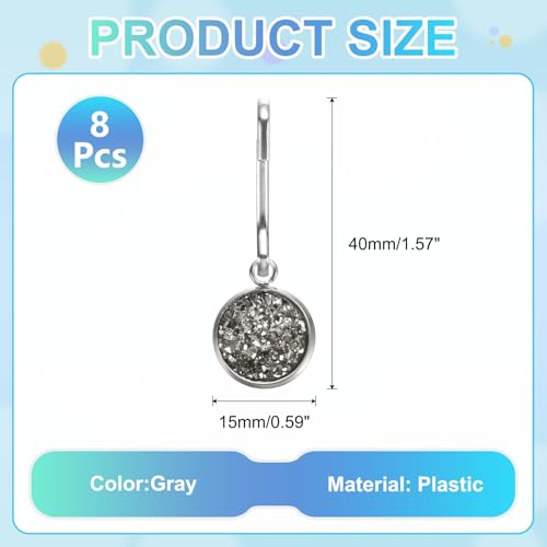 uxcell Zipper Pulls Charm, Zipper Pull Replacement Repair Zip Head Handle for Luggage Clothing - color: Gray