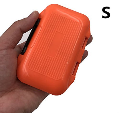 Waterproof Fishing Lure Box Spoon Hooks Baits Storage Tackle Box Containers for Casting Fishing Fly Fishing,Large/Medium/Small Lure Case - color: Orange-Large