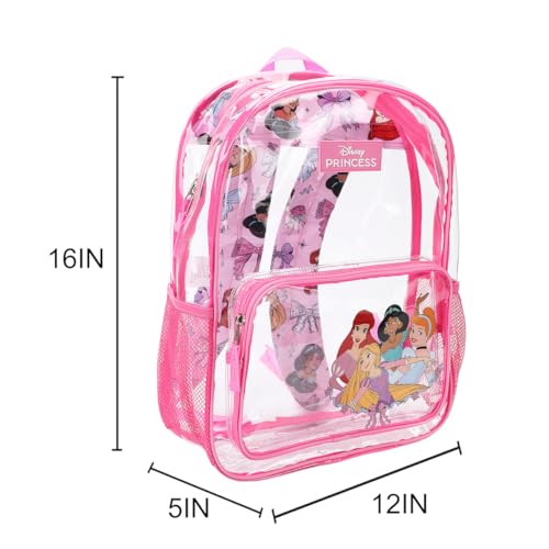 Disney Princesses Kids' Clear PVC 16" Backpack