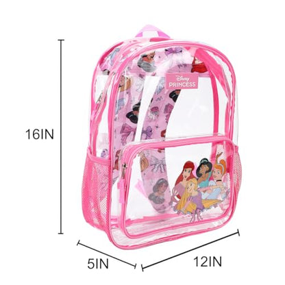 Disney Princesses Kids' Clear PVC 16" Backpack
