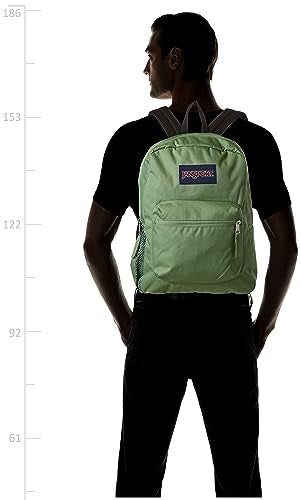 JanSport Cross Town Backpack 17" x 12.5" x 6" - Simple Bag for Everyone with 1 Main Compartment, Front Utility Pocket - Premium Class Accessories - Loden Frost - color: Loden Frost