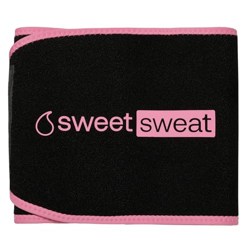 Sports Research Sweet Sweat Waist Trimmer 'Eco Series' - Made w/Yulex Technology · Eco Friendly · Neoprene Free - color: Pink, size: Medium