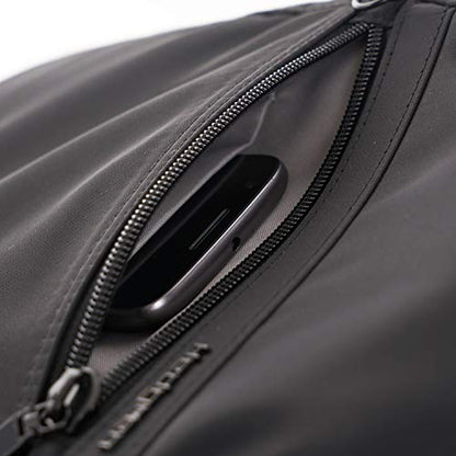 Hedgren VOGUE SMALL Backpack – Rear Zip Main Access, Padded Tablet Pocket, RFID-Blocking Security, Adjustable Straps & Water-Repellent Nylon - 5.86 L (Black) - color: Black