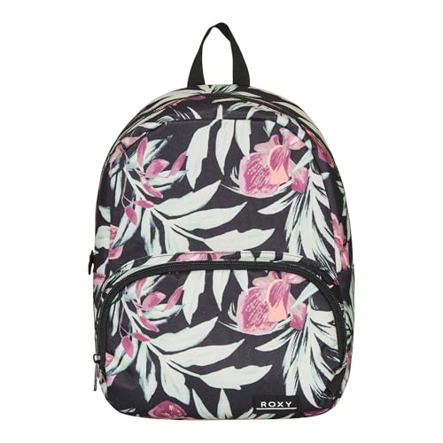 Roxy Women's Always Core Backpack | Travel | Everyday Carry | Beach | Polyester | 8L Capacity - Anthracite Wind Swept Floral - color: Anthracite Wind Swept Floral