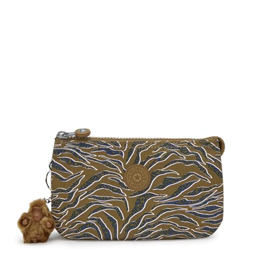 Kipling Women's Creativity Large Pouch, Versatile Cosmetics Kit, Lightweight Travel Organizer - color: Undersea Leaves, size: 7.25''L x 4.25''H x 1.5''D