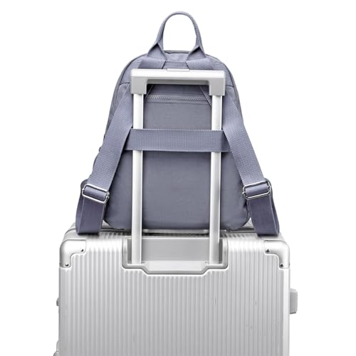 Mini Backpack Purse for Women, Stylish Daypack Shoulder Bag, Small Lightweight Daypack for Work Travle College (A- Grey) - color: A- Grey