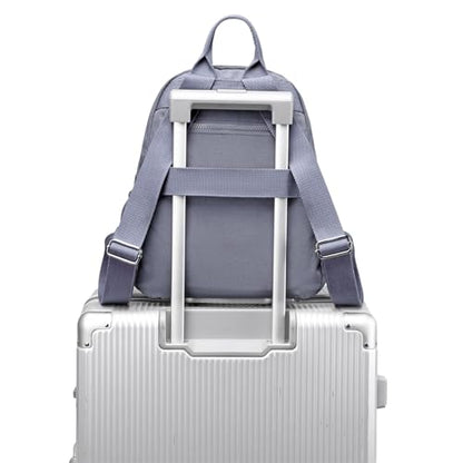 Mini Backpack Purse for Women, Stylish Daypack Shoulder Bag, Small Lightweight Daypack for Work Travle College (A- Grey) - color: A- Grey