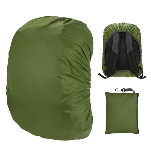 M METERXITY Waterproof Backpack Rain Cover, Waterproof Backpack Cover, Bag Rain Cover with A Carry Pouch for Hiking/Biking/Camping/Outdoor Traveling - color: Army Green, size: Small(15L-25L)