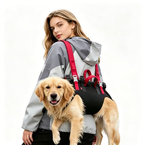 Wakytu Dog Emergency Rescue Sling - Lightweight Packable Lift Harness - size: XL（22-33lbs）