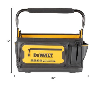 DEWALT Tool Tote, Open Top Tool Bag, 20" x 10" (DWST560106) - style: Tool Tote