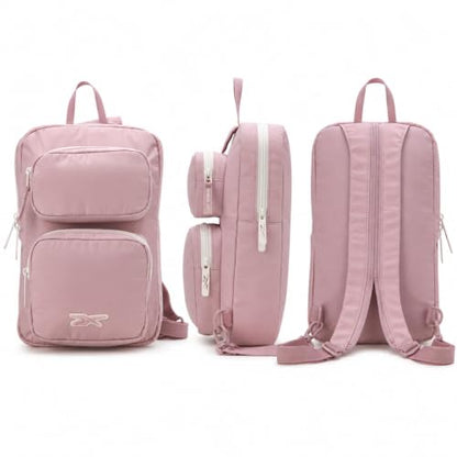 Reebok Unisex Crossbody Bag - Convertible Compact Durable Cross Body Bag for Women and Men - Gym and Travel Essentials, Size One Size, Mikayla Ashen Lilac - color: Mikayla Ashen Lilac
