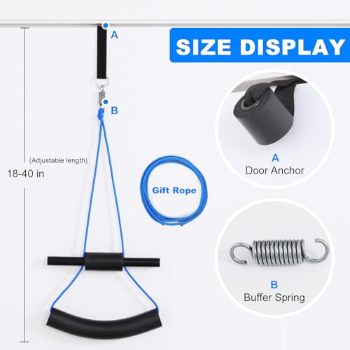 Cervical Neck Traction Device Over Door Home Use for Neck Pain Relief, Portable Neck Stretcher Strap for Spinal Decompression or Physical Therapy, Restore Natural Curve of Neck